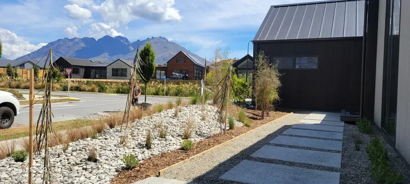 Completed garden design & installation in Jack's Point
