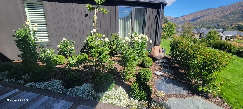 Landscape installation in progress at Millbrook Resort, Arrowtown